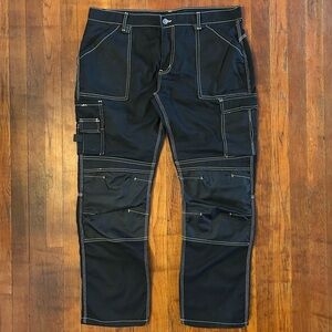 Vintage Workwear Double Knee Canvas Baggy Carhartt Style Pants